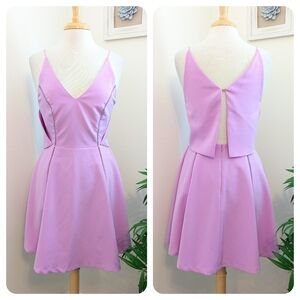 Adelyn Rae Lilac Spaghetti-Strap Mini Dress